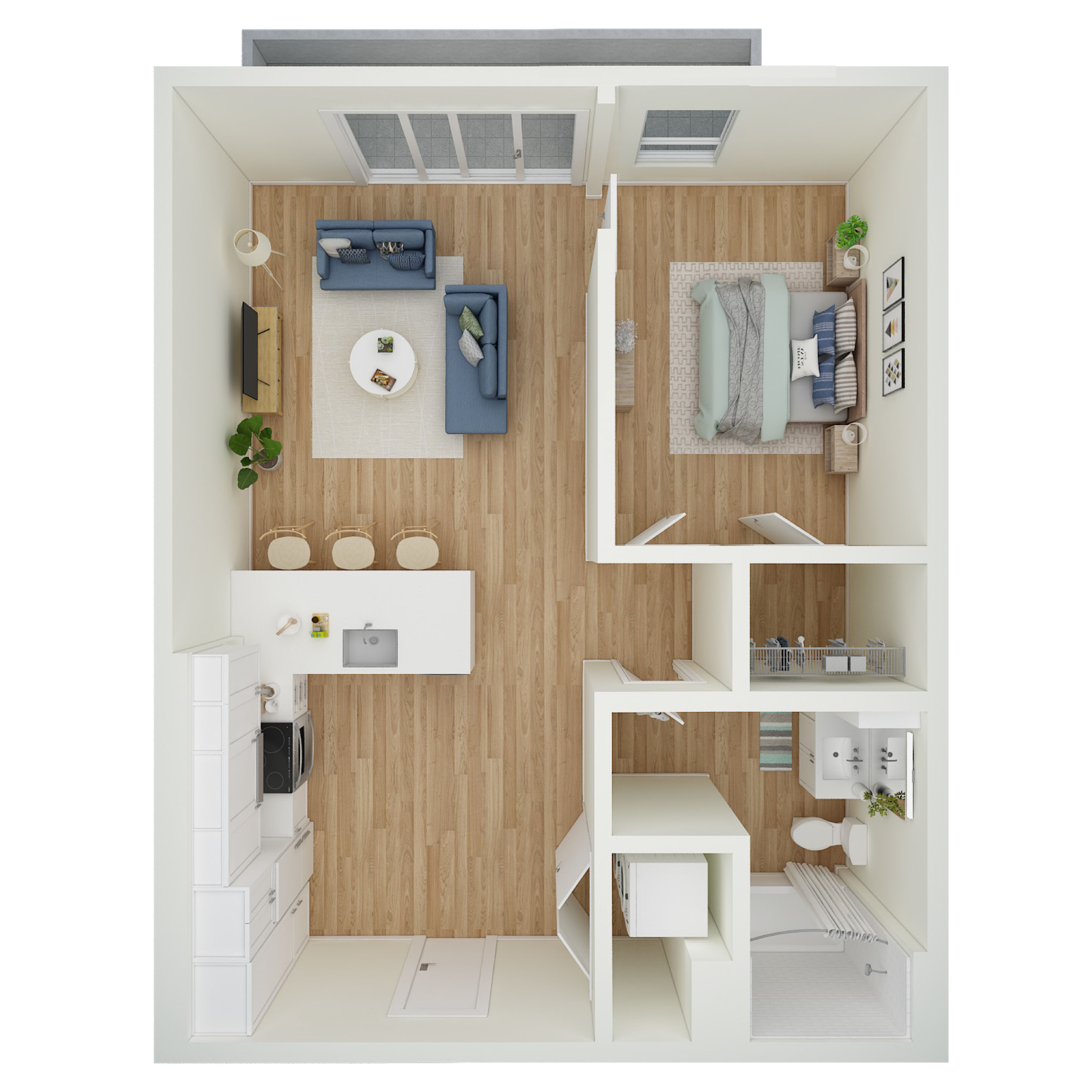 1 Bed 1 Bath - a6.1