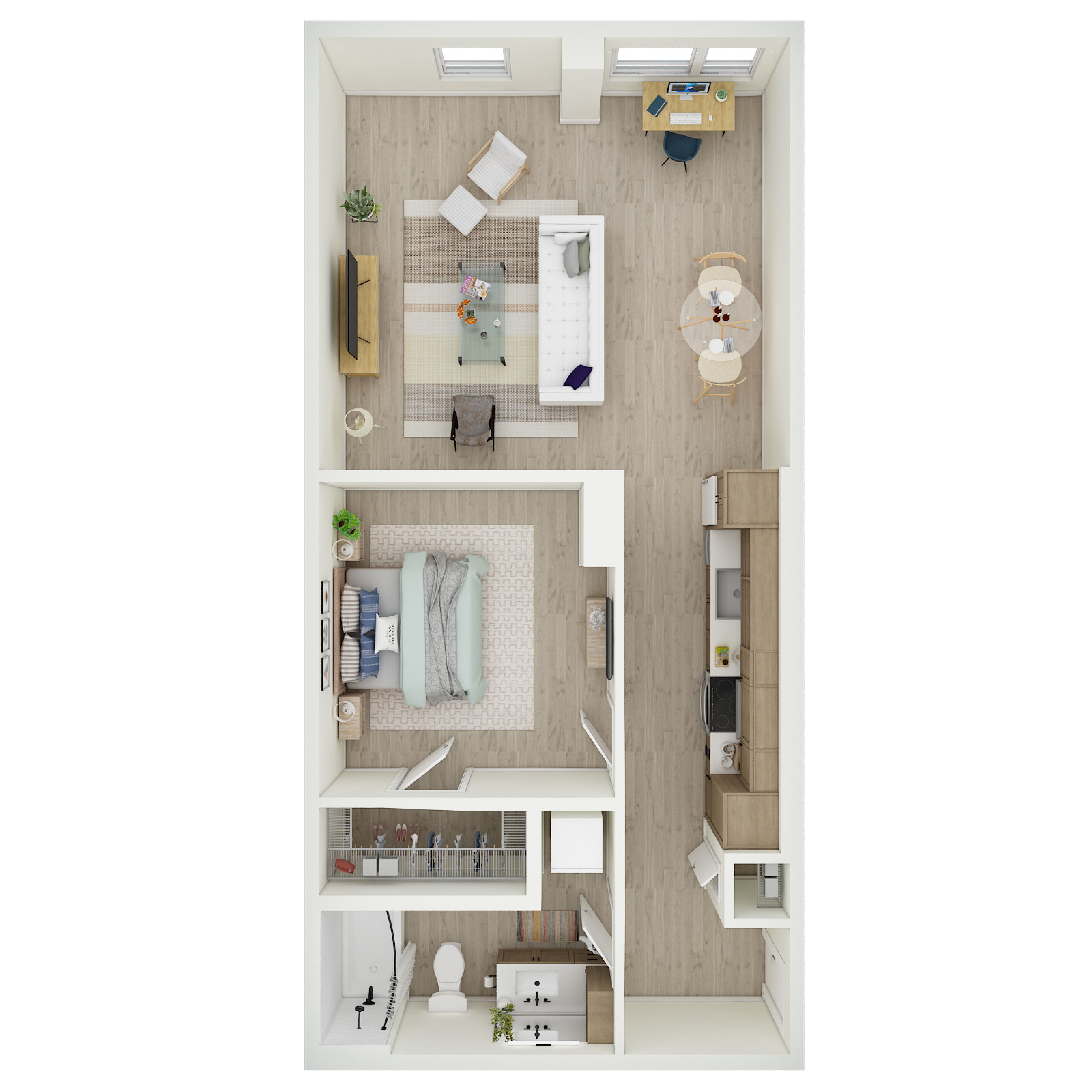 1 Bed 1 Bath - a63.1
