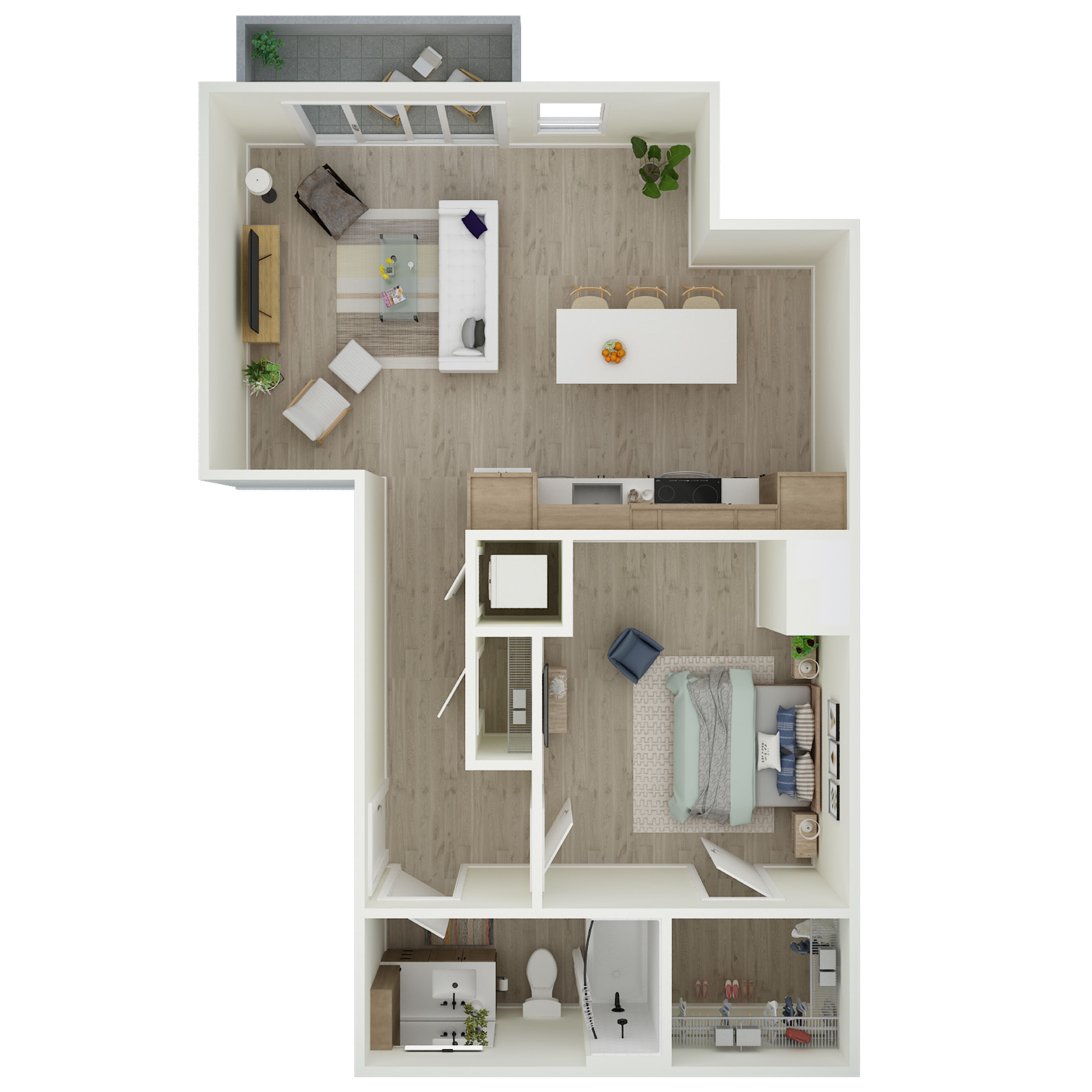 1 Bed 1 Bath - a64.1