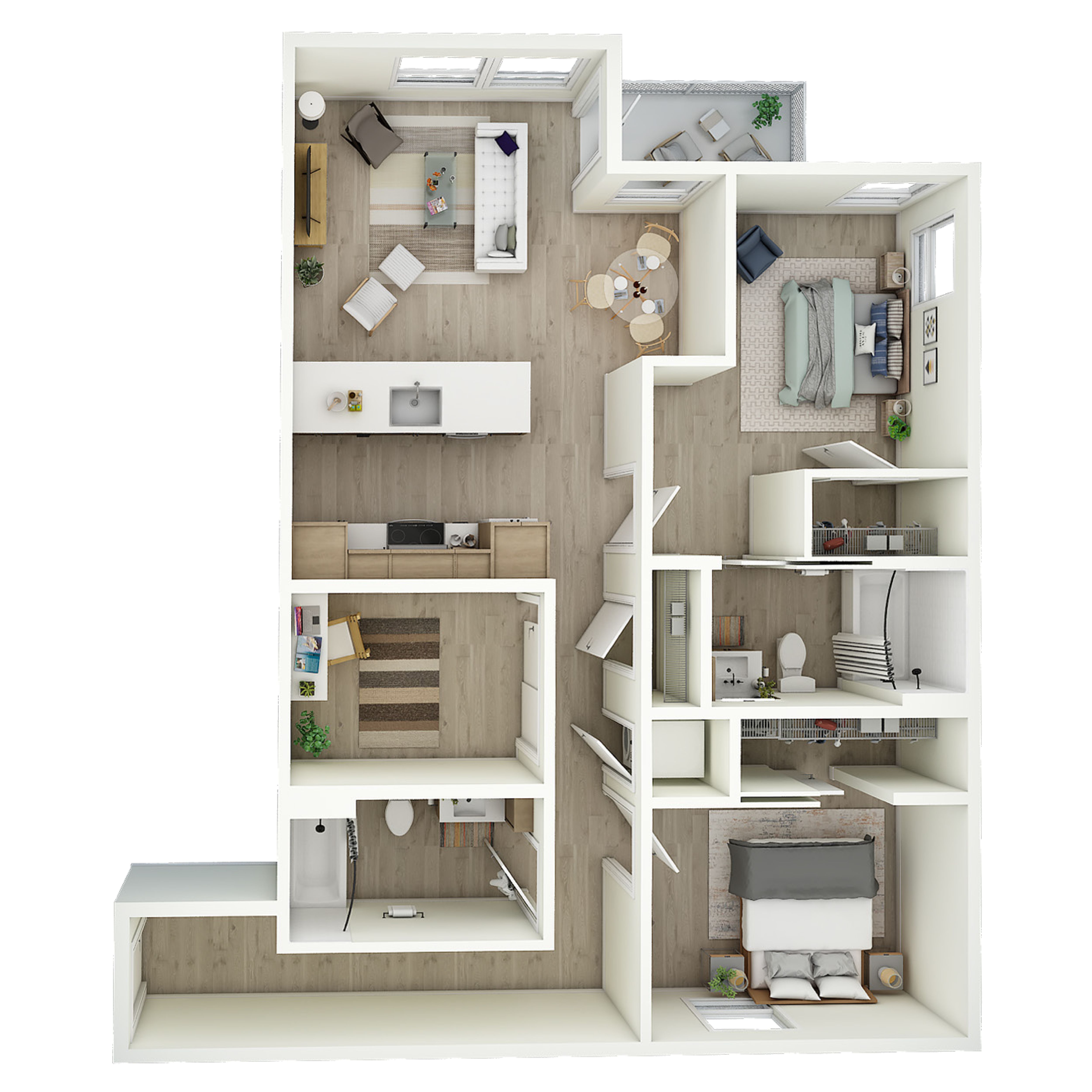 2 Bed 2 Bath - b10.2