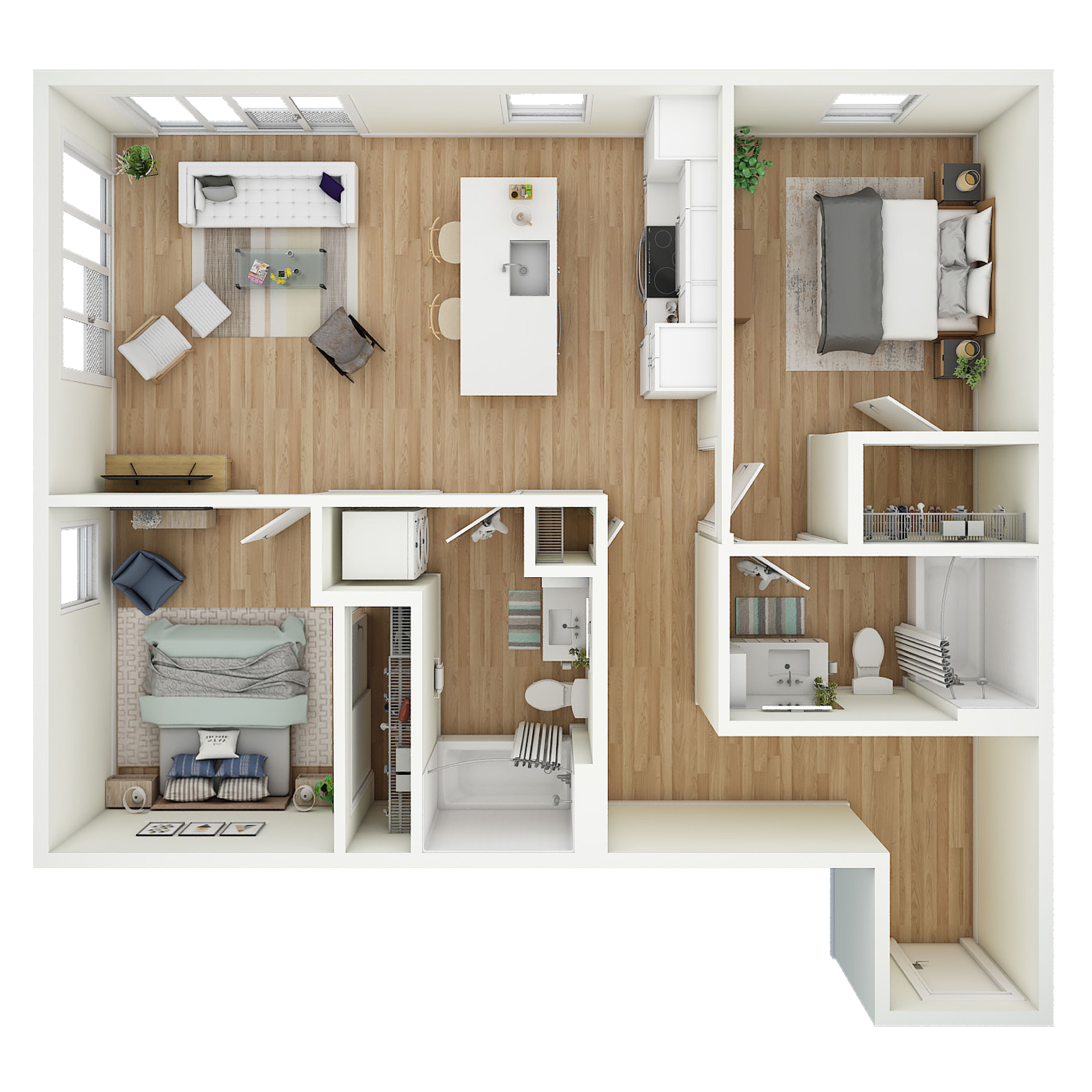 2 Bed 2 Bath - b3.2