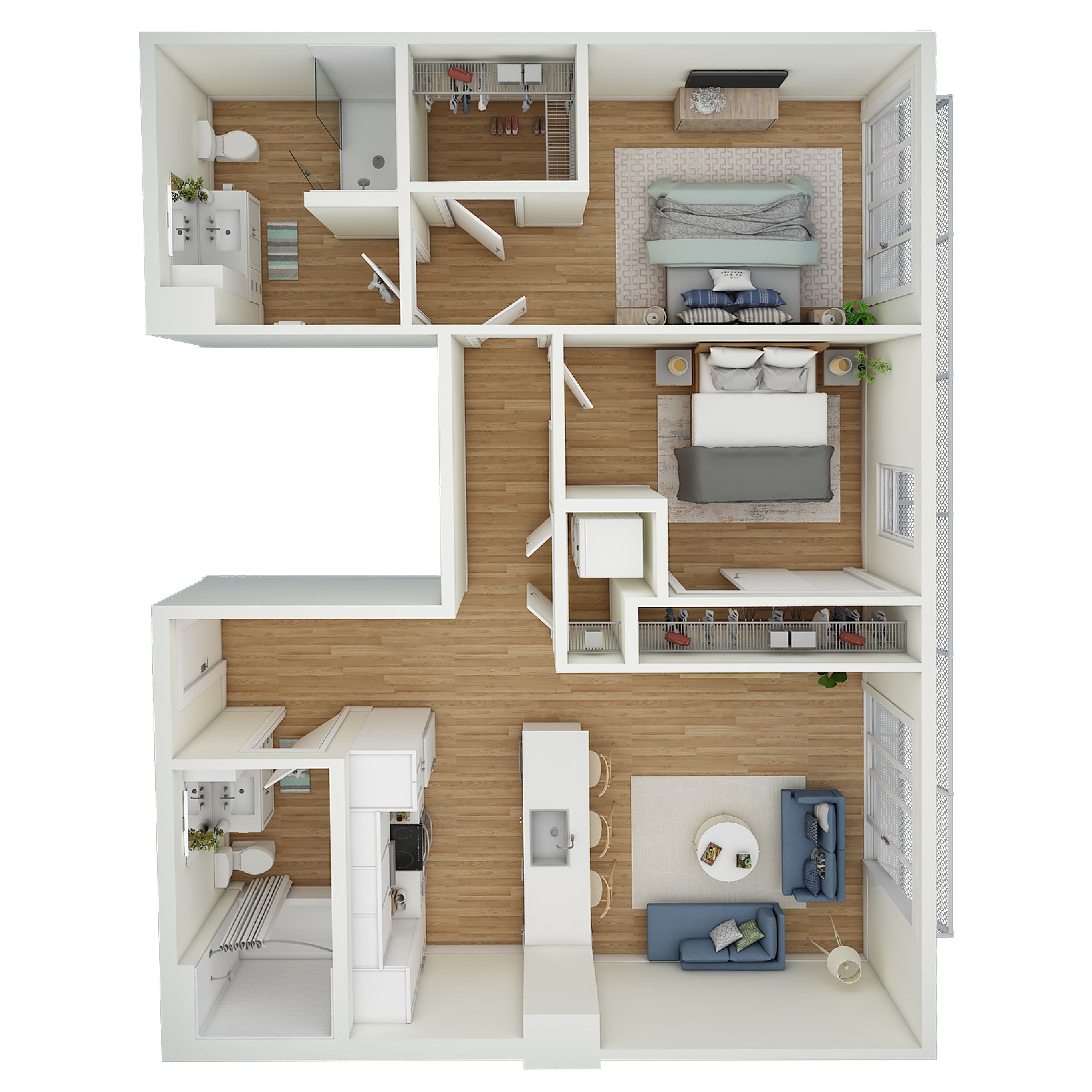 2 Bed 2 Bath - b6.2