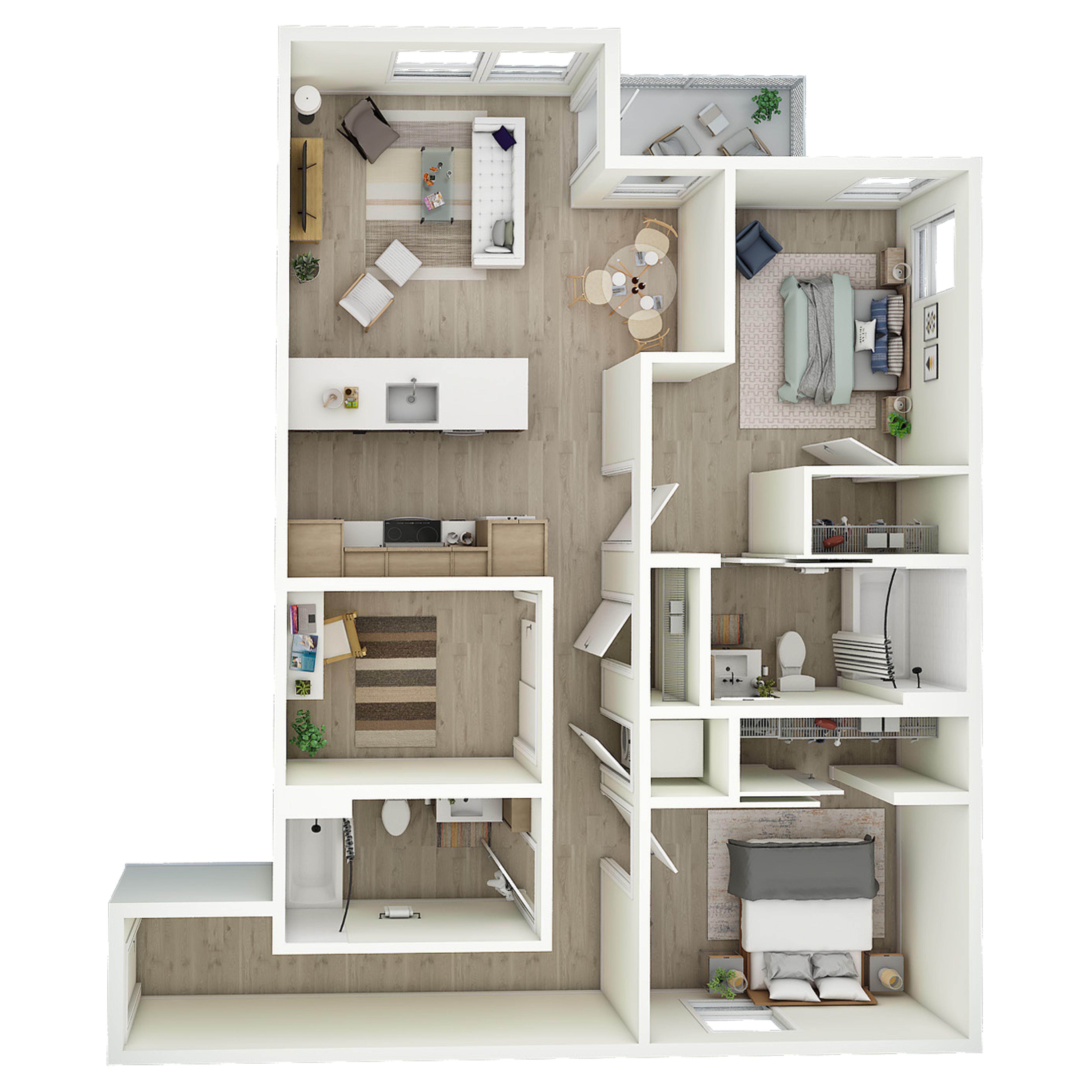 2 Bed 2 Bath - b9.2