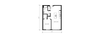 1 Bed/1 Bath-A26.1
