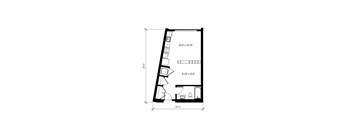 1 Bed/1 Bath Open-A2.1