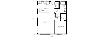 1 Bed/1 Bath-A32.1