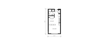 1 Bed/1 Bath Open-A9.1