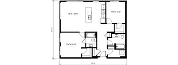 2 Bed/2 Bath-B13.2