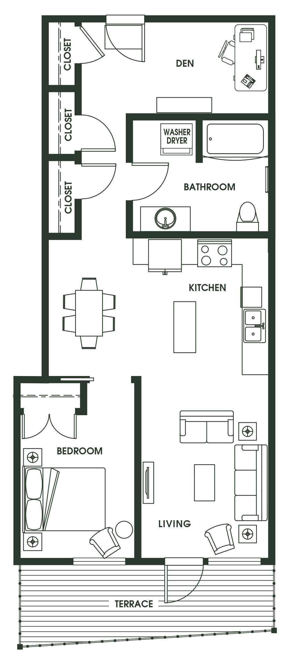 1 Bed 1 Bath A11
