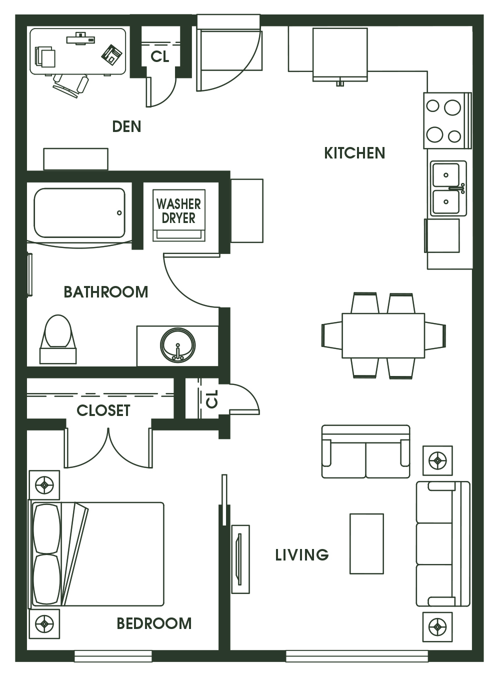 1 Bed 1 Bath A5