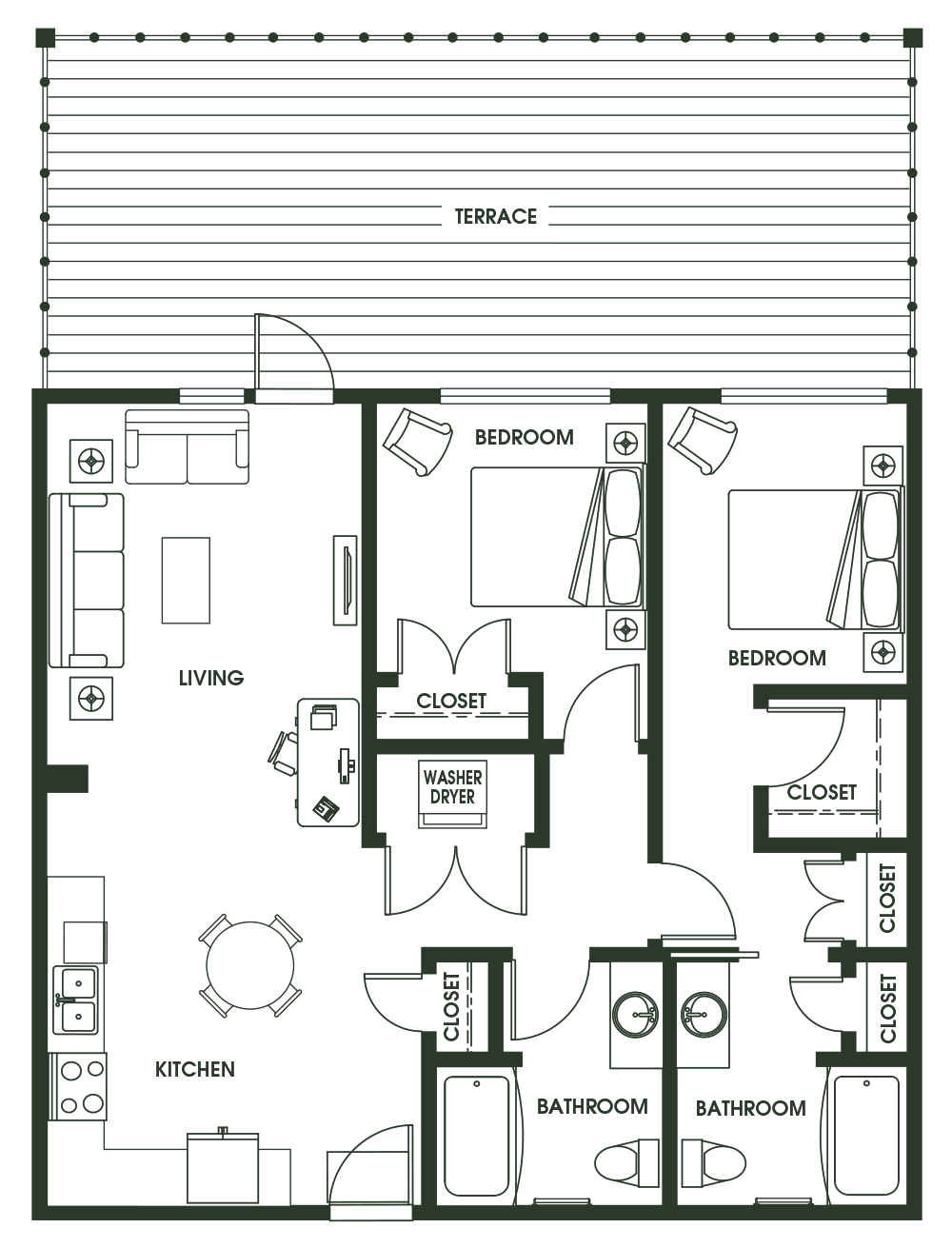 2 Bed 2 Bath B11.2