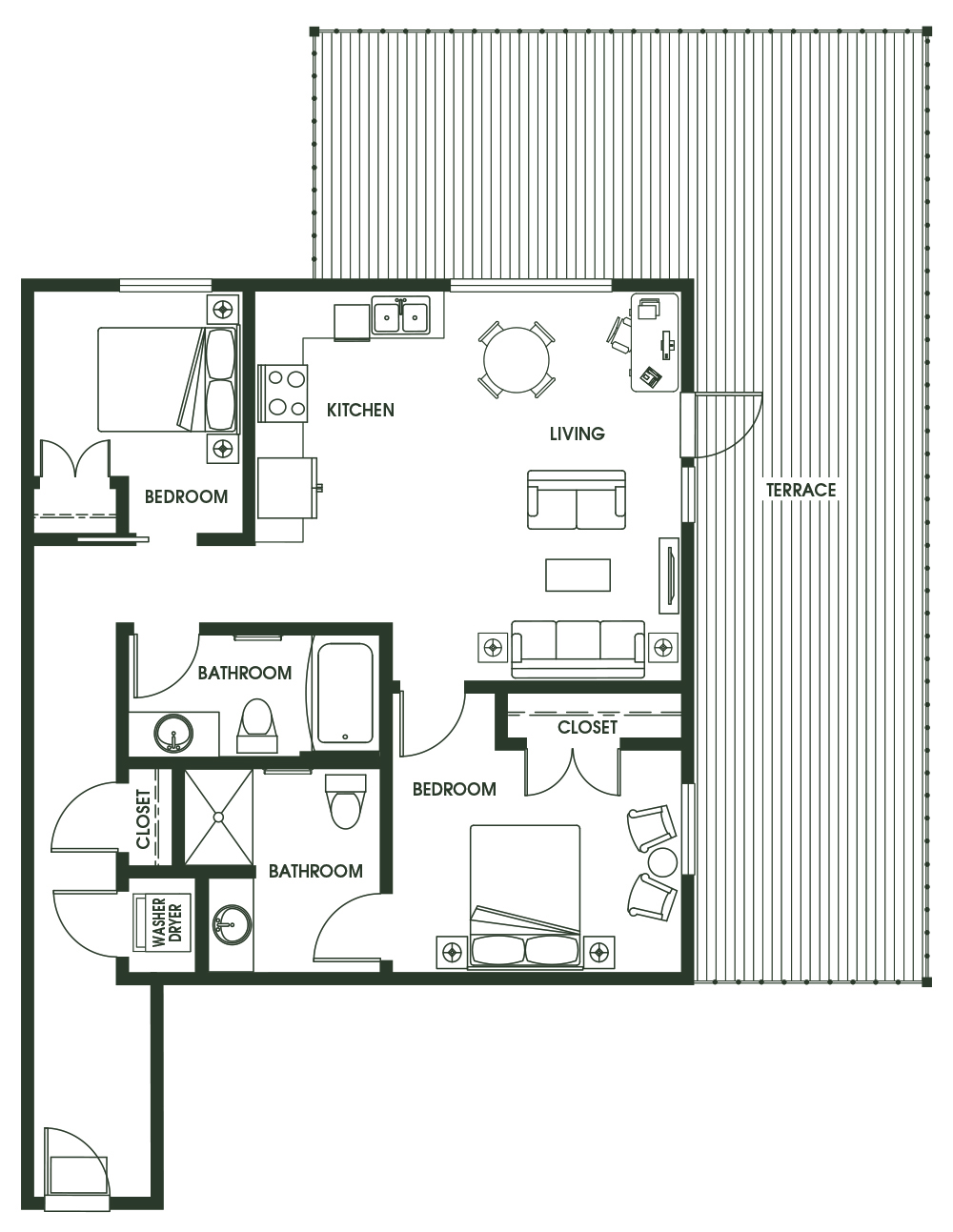 2 Bed 2 Bath B4