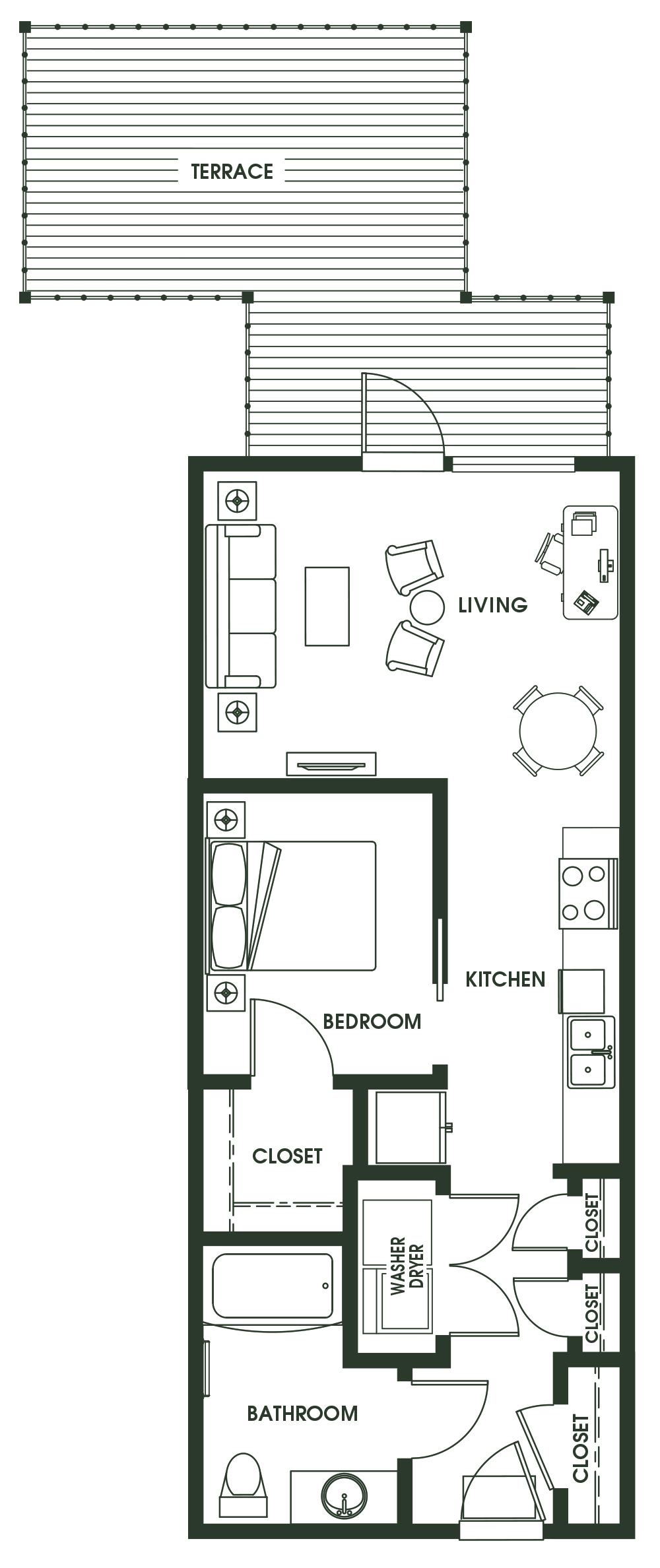 Open 1 Bed O2