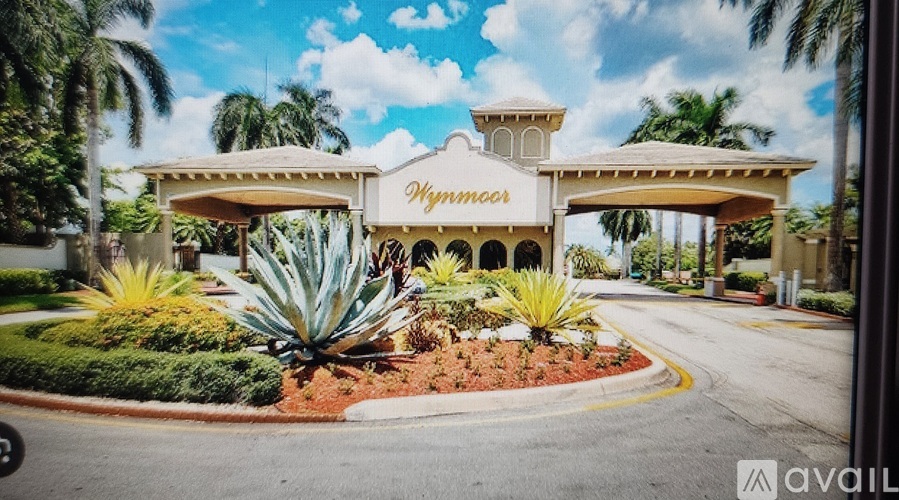 A tropical-looking entrance to a place called "Vyamana".