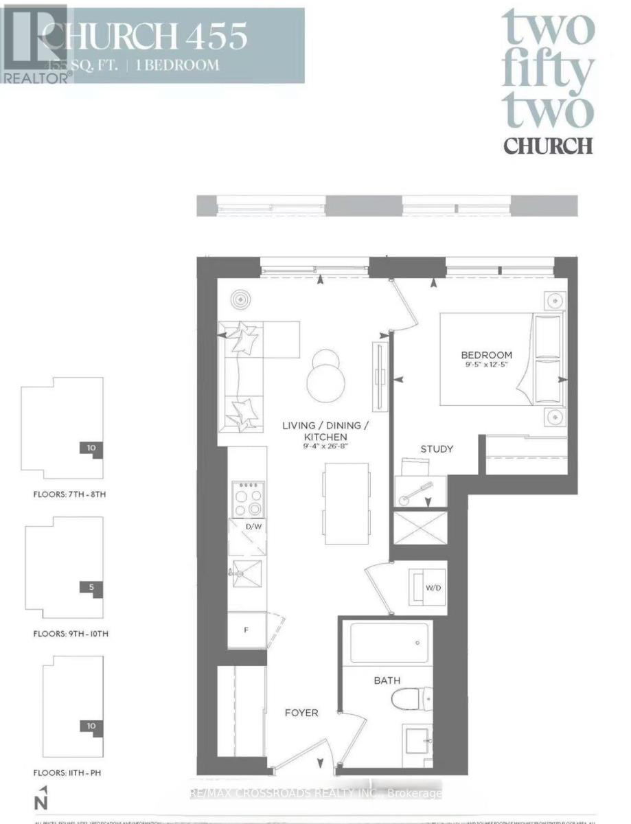 A floor plan for a real estate listing shows a two bedroom, two bathroom apartment.