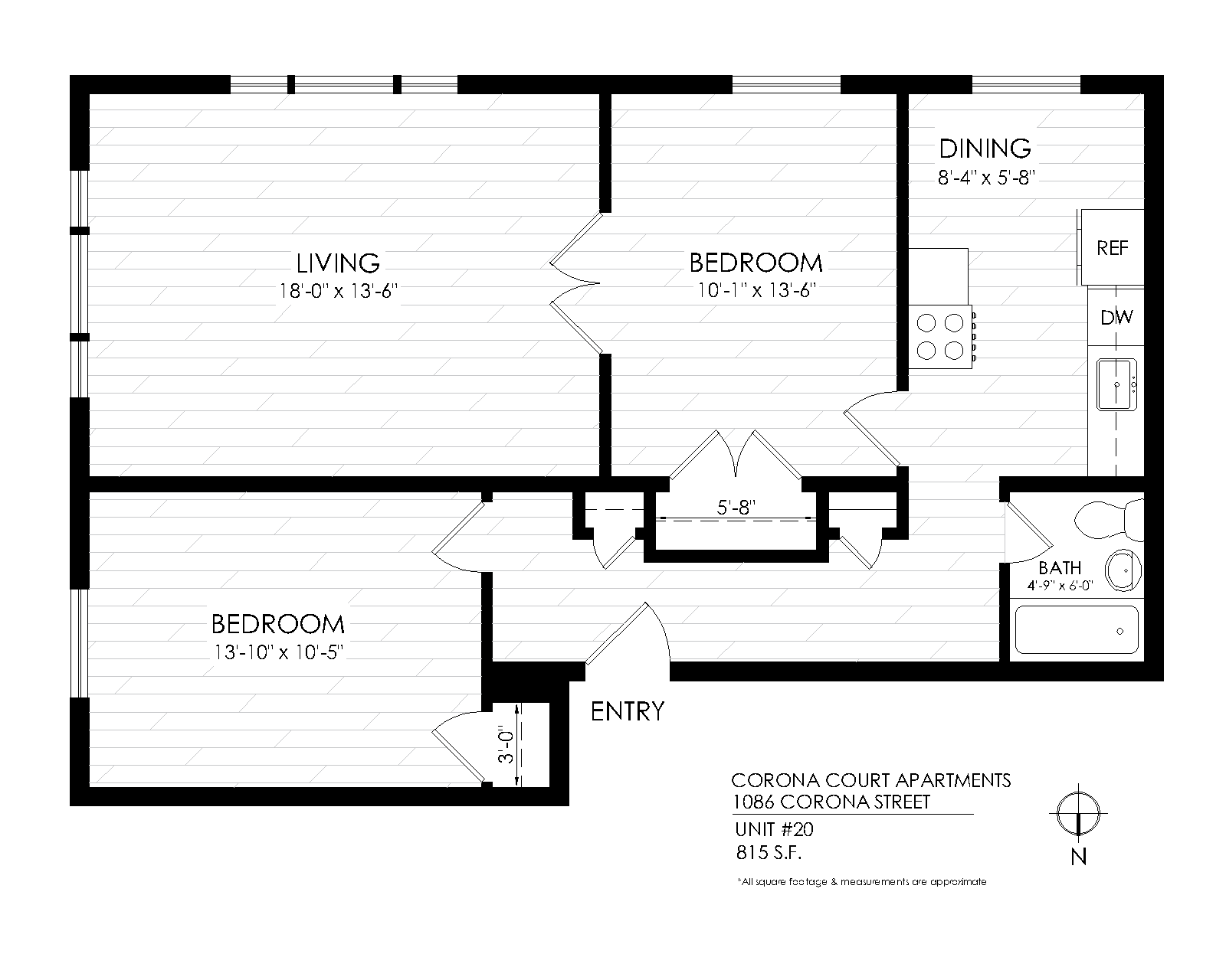 1 Bed x 1 Bath