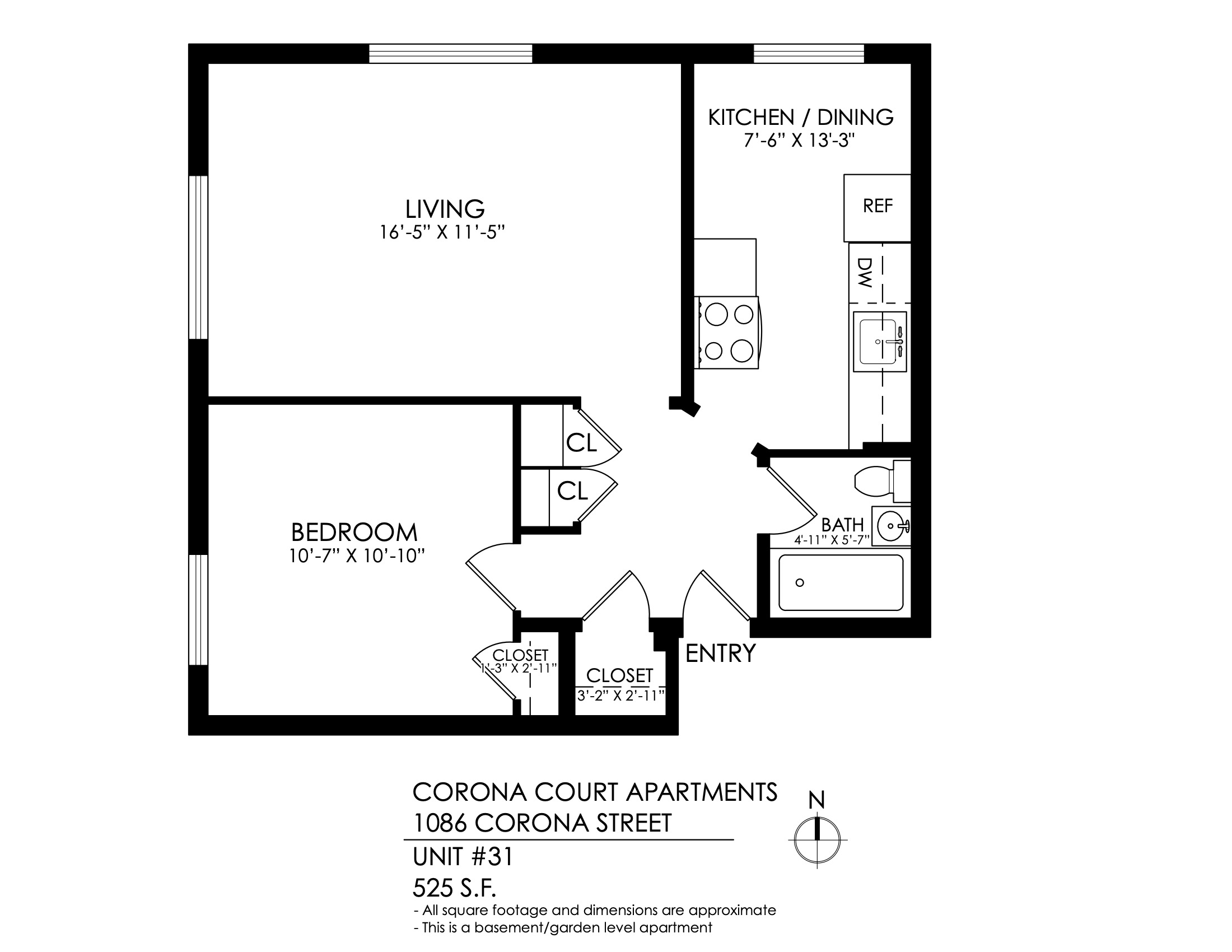 1 Bed x 1 Bath