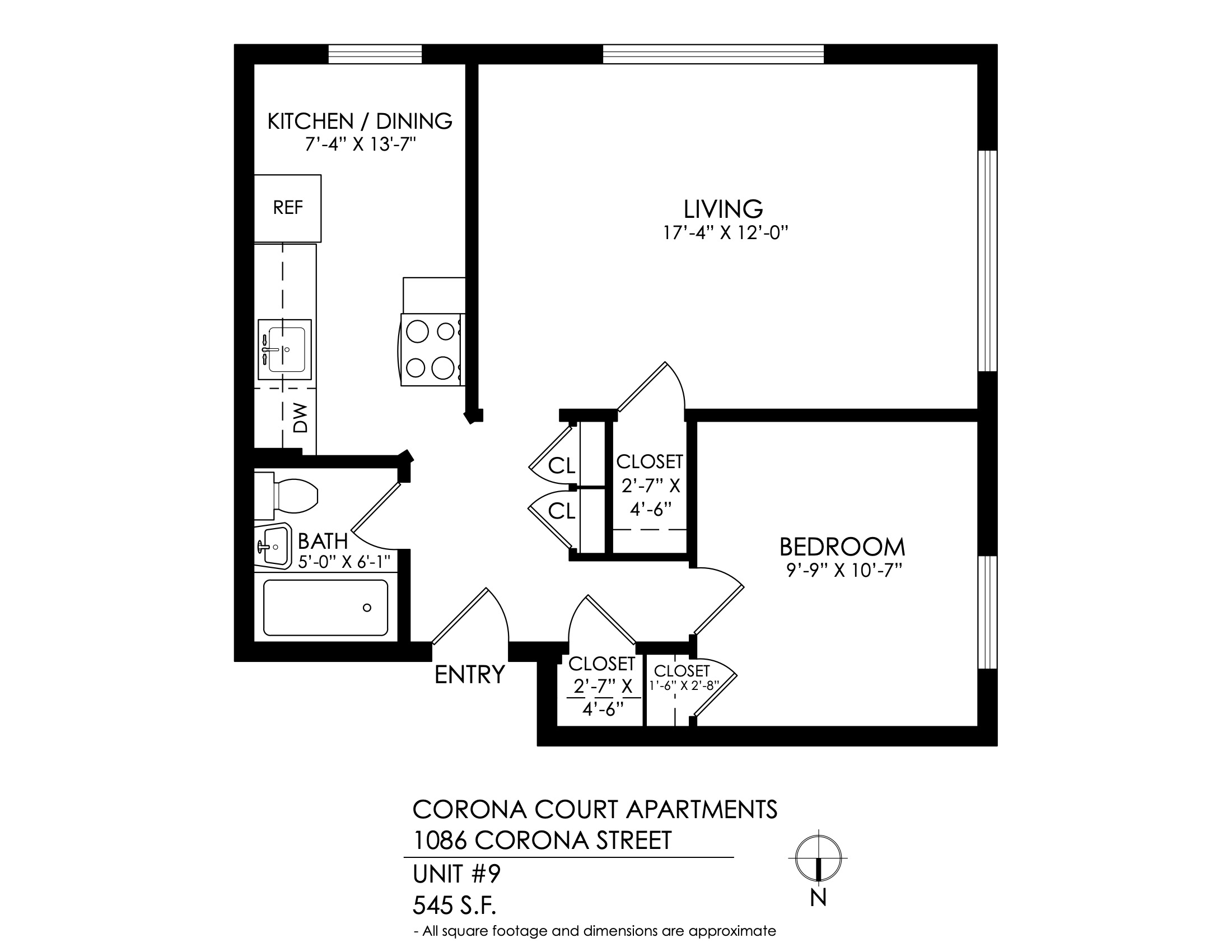 1 Bed x 1 Bath