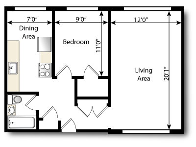 1086 Corona Street Studio-2 Beds Apartment for Rent - Photo Gallery 11