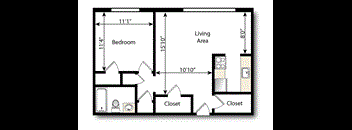 1 Bed x 1 Bath