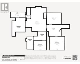 A floor plan for a property at 81 Florence Ave shows a total of 12 bedrooms.