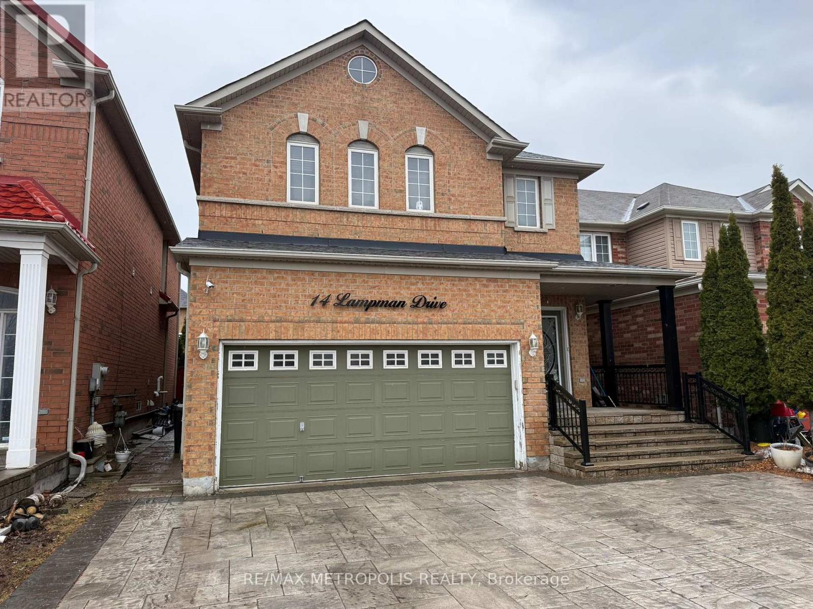 A house with a garage and a sign that says "111 Sappington Drive" is shown.
