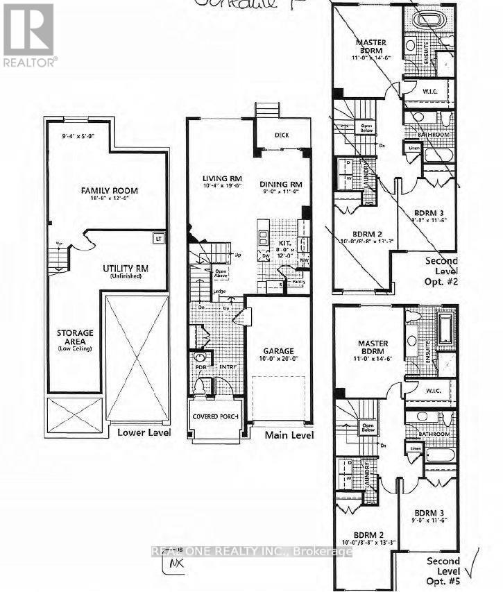 A floor plan for a house with a garage and a living room.
