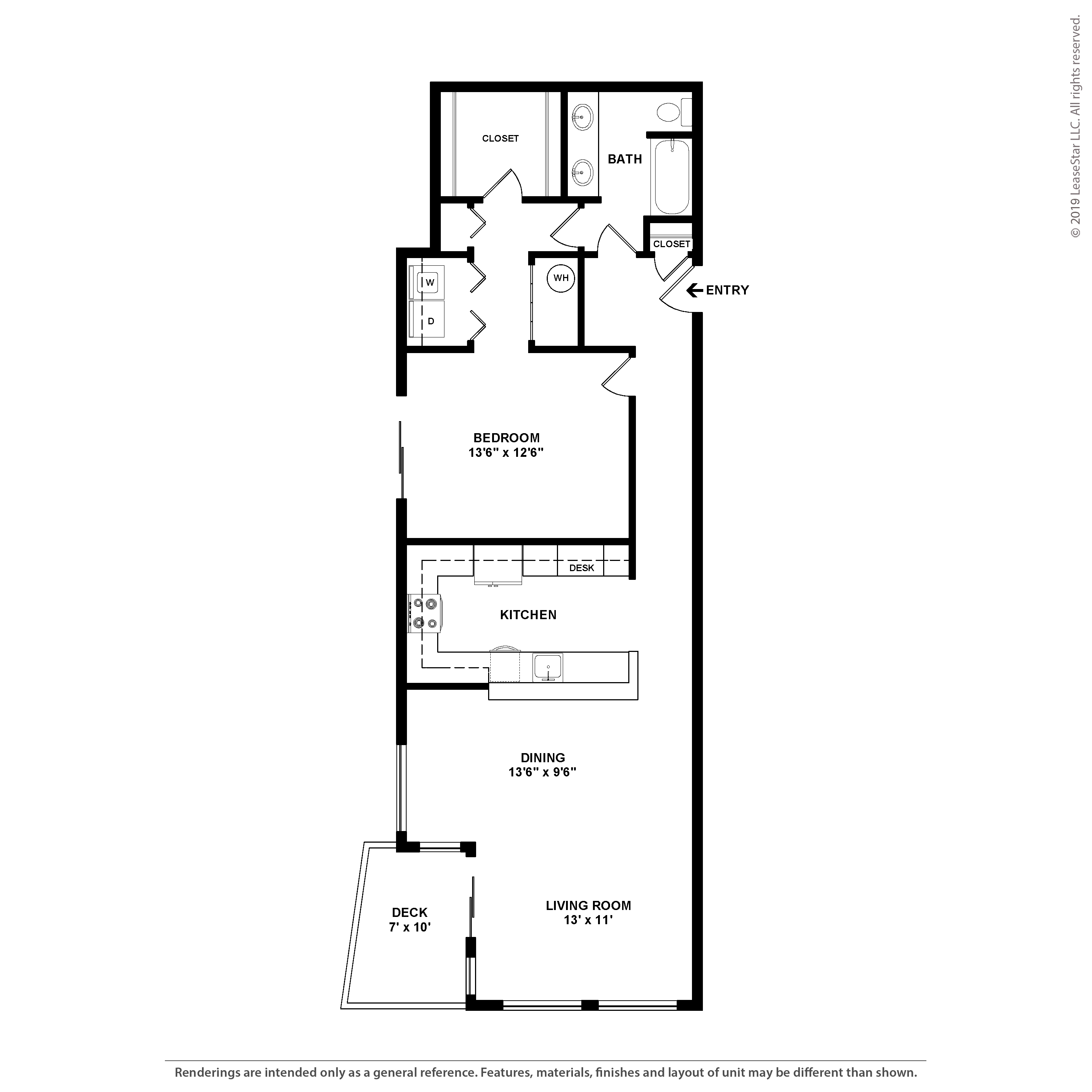 1 Bed/1 Bath-Vue