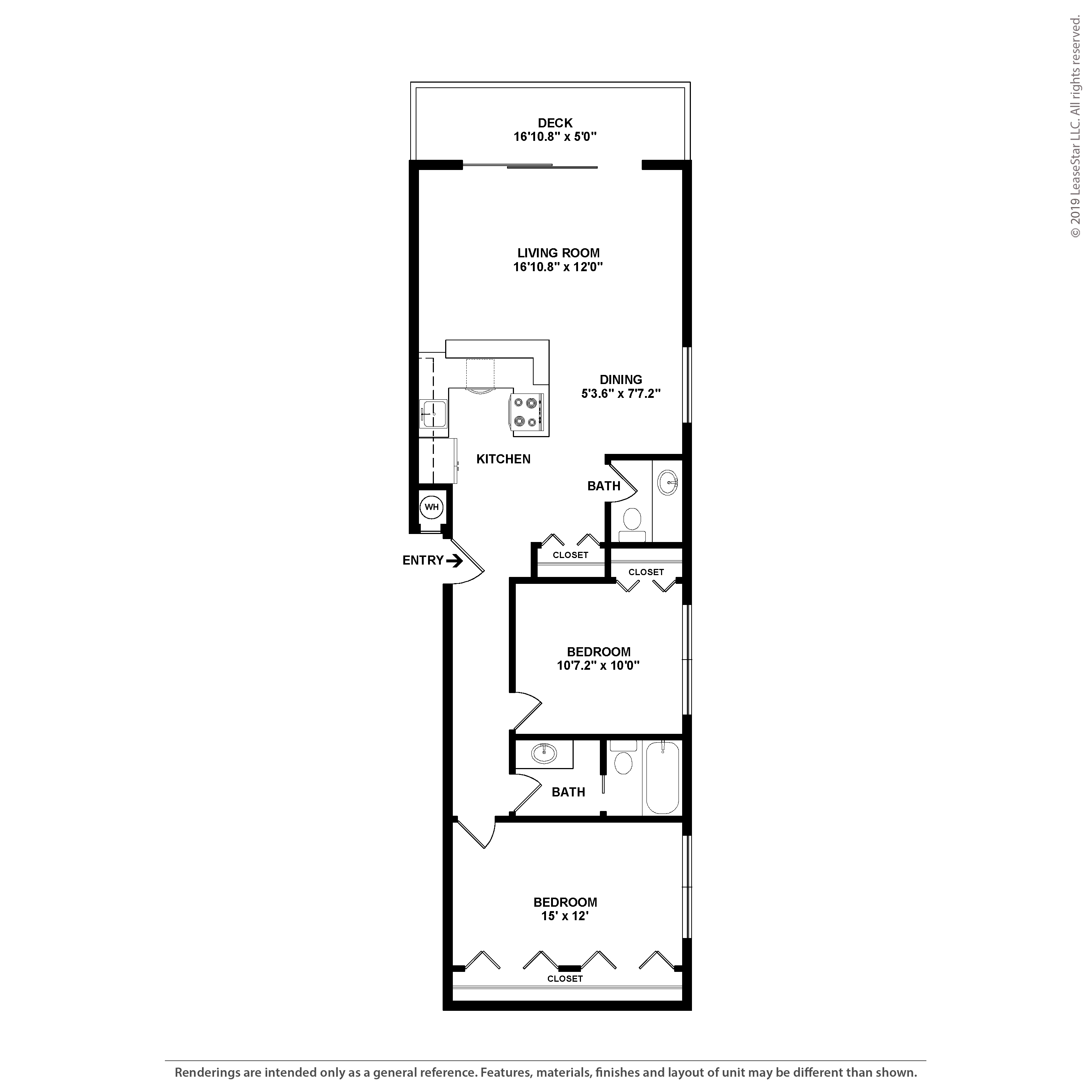 2 Bed/1.5 Bath Renovated-Summit