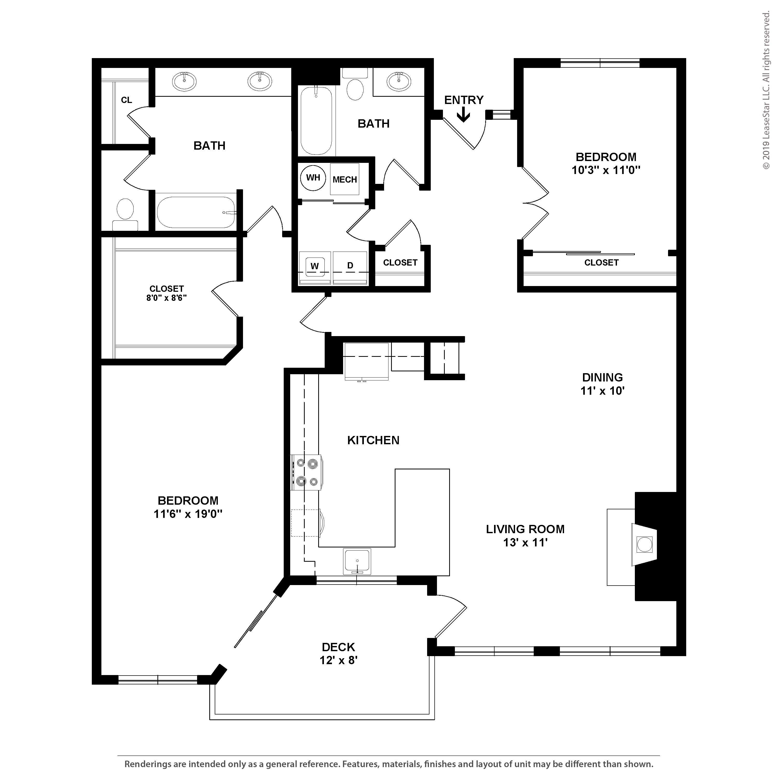 2 Bed/2 Bath Garage-Kirkland