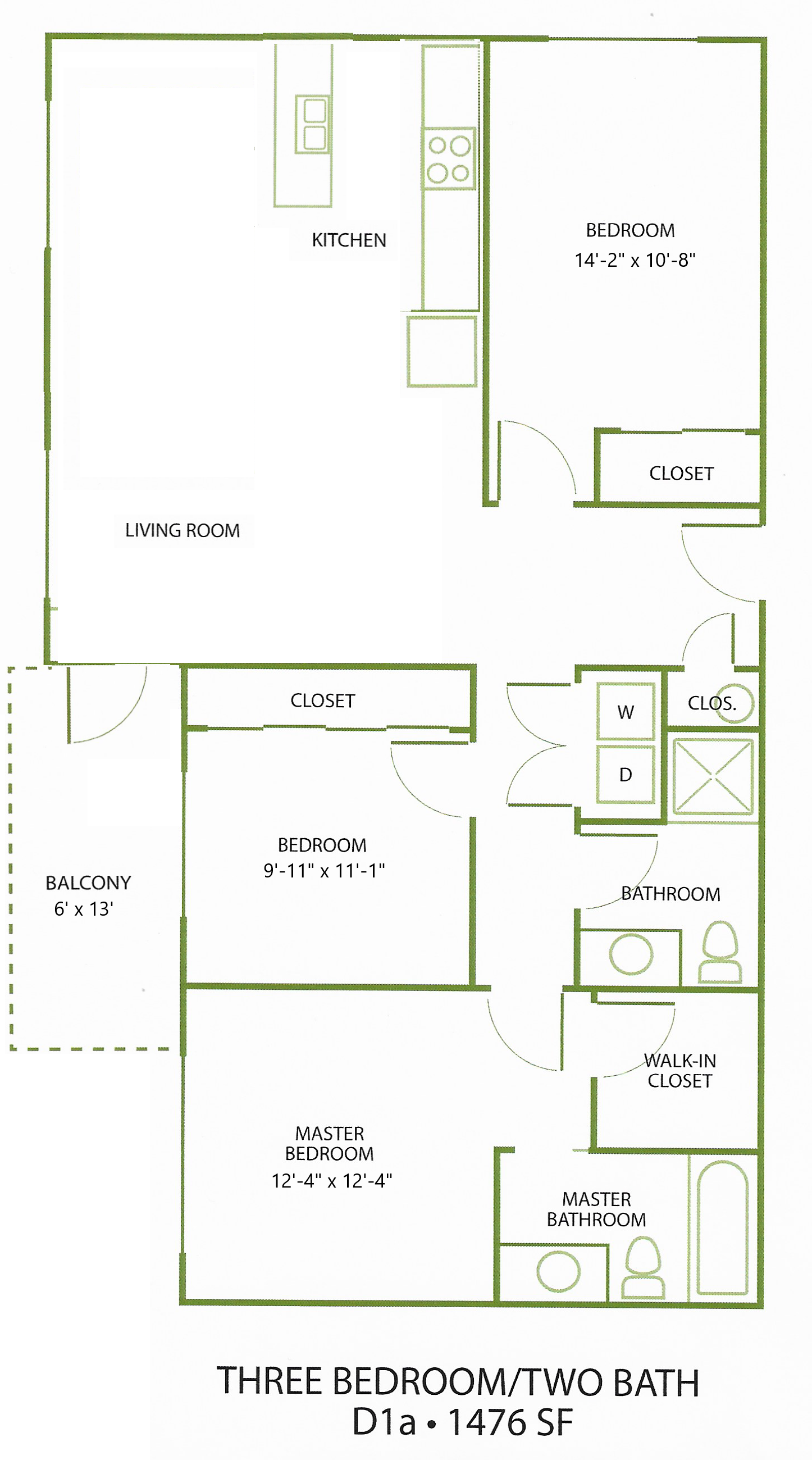 3 Bed/2 Bath-D1A