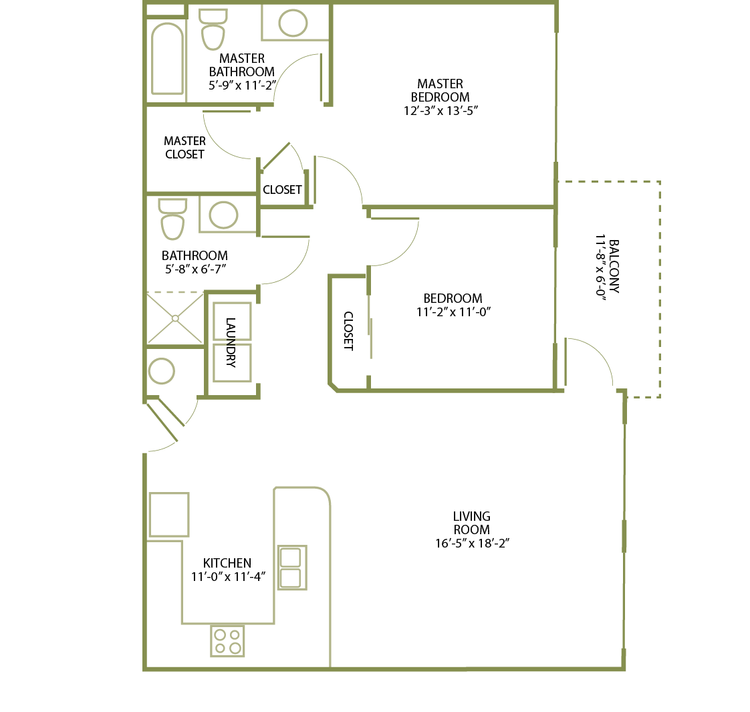 2 Bed/2 Bath-C-2