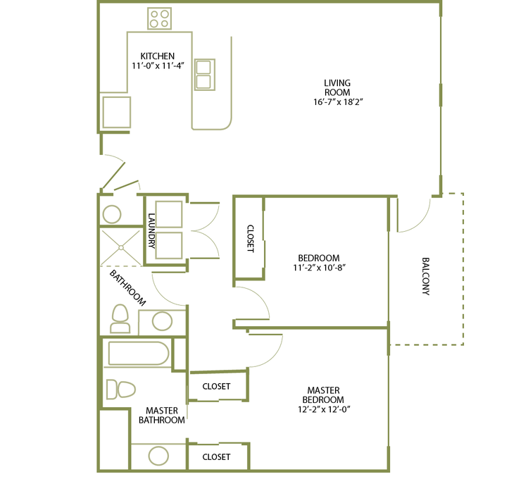 2 Bed/2 Bath-C-4
