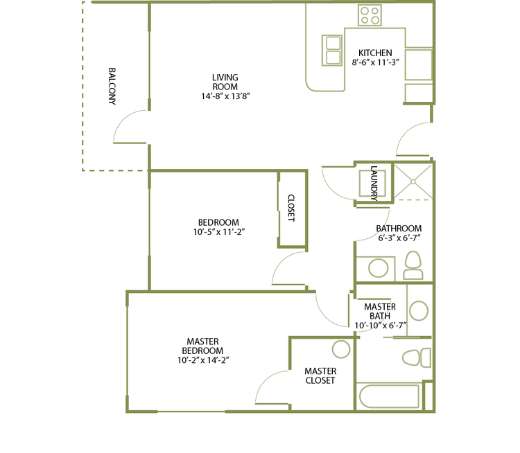 2 Bed/2 Bath-C-51380