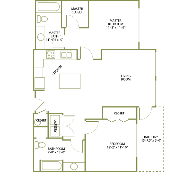 2 Bed/2 Bath-C-7