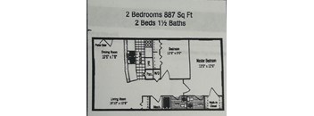 2 Bedrooms, 1.5 Bathrooms