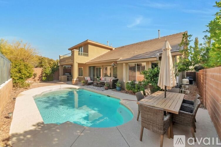 A house with a pool in the backyard.