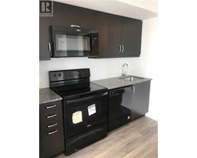 A black stove top oven with a microwave above it.
