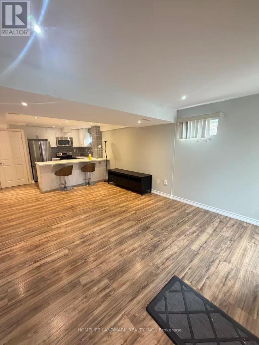 A living room with a white sofa and a black rug.
