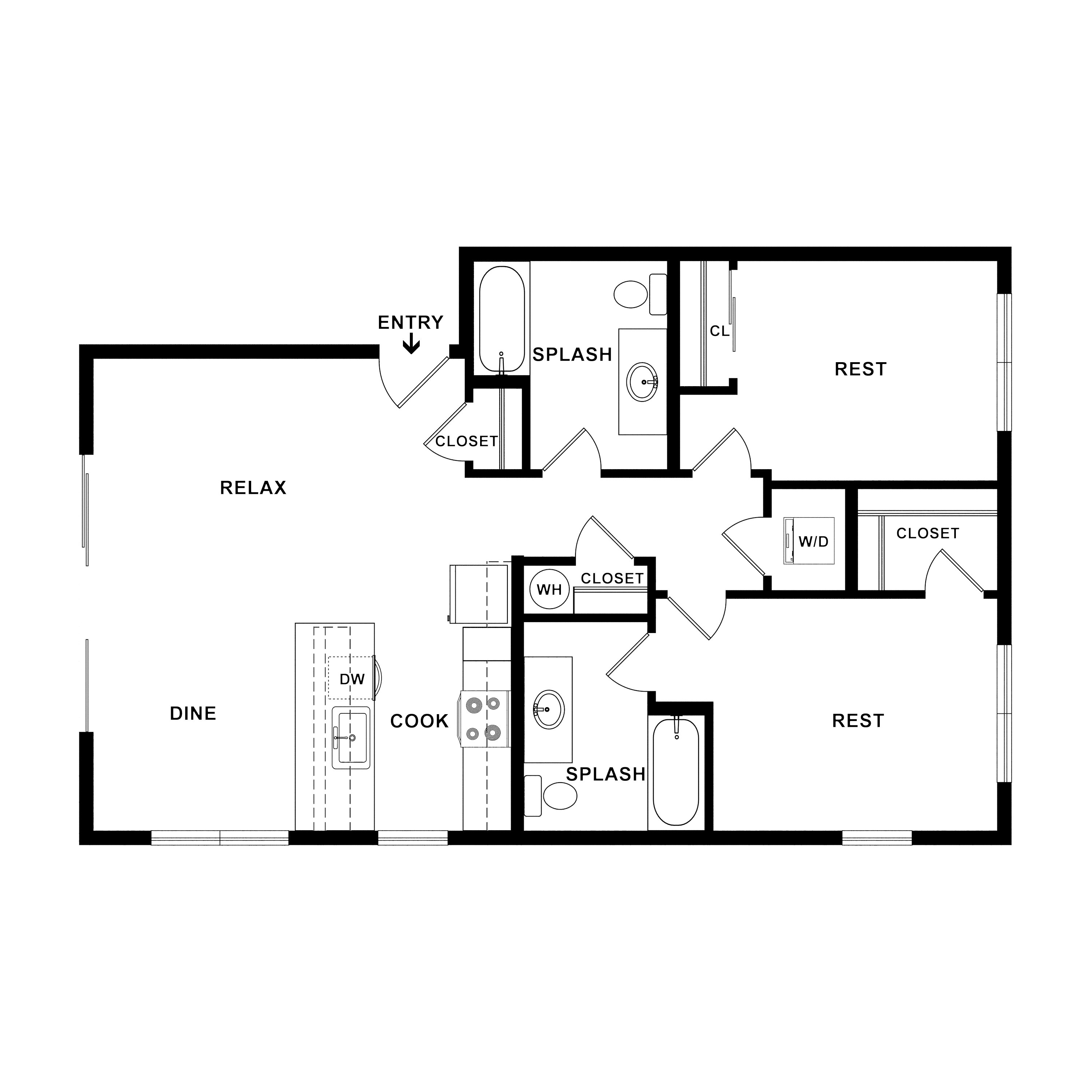 2 Bed/2 Bath-Argon