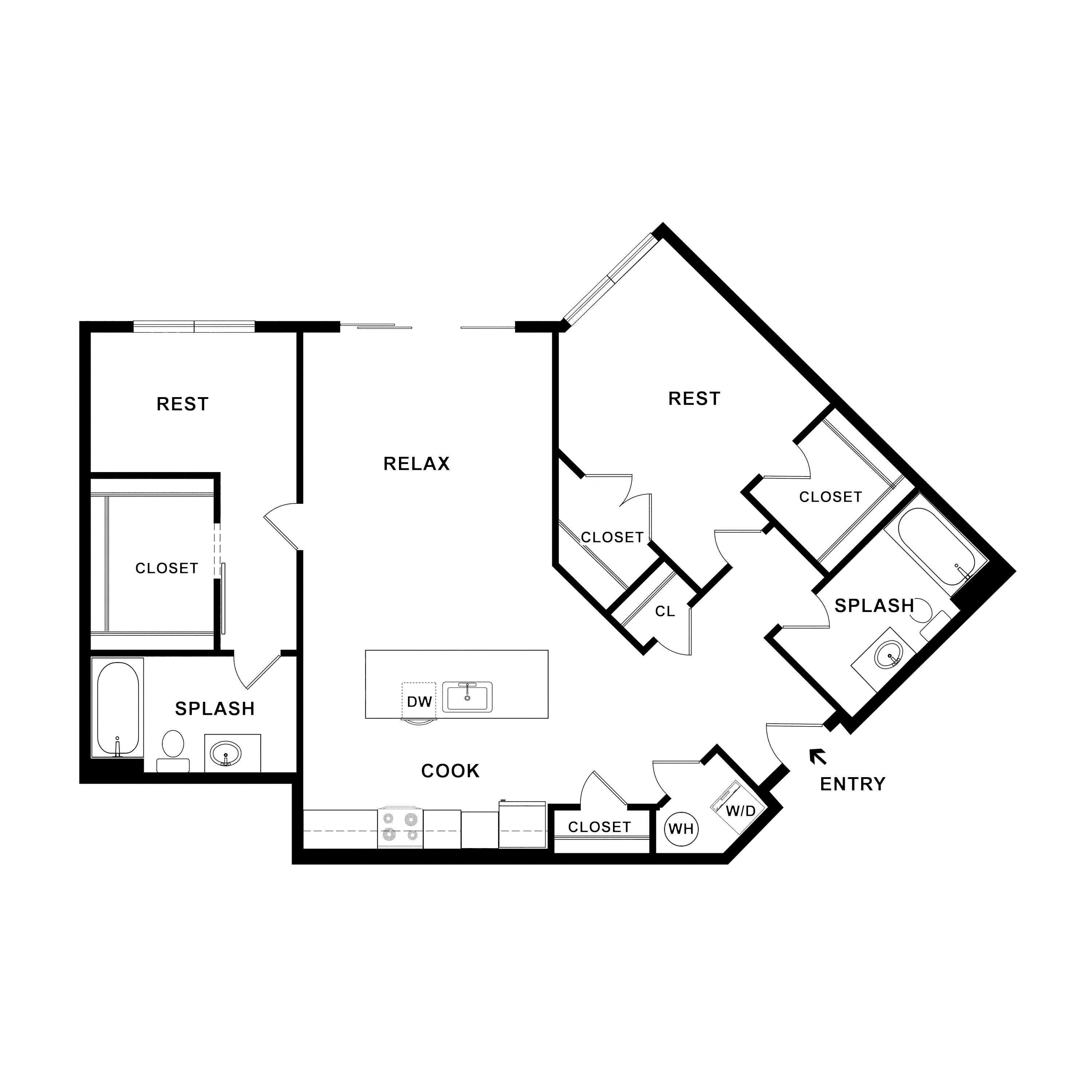 2 Bed/2 Bath-Conductor