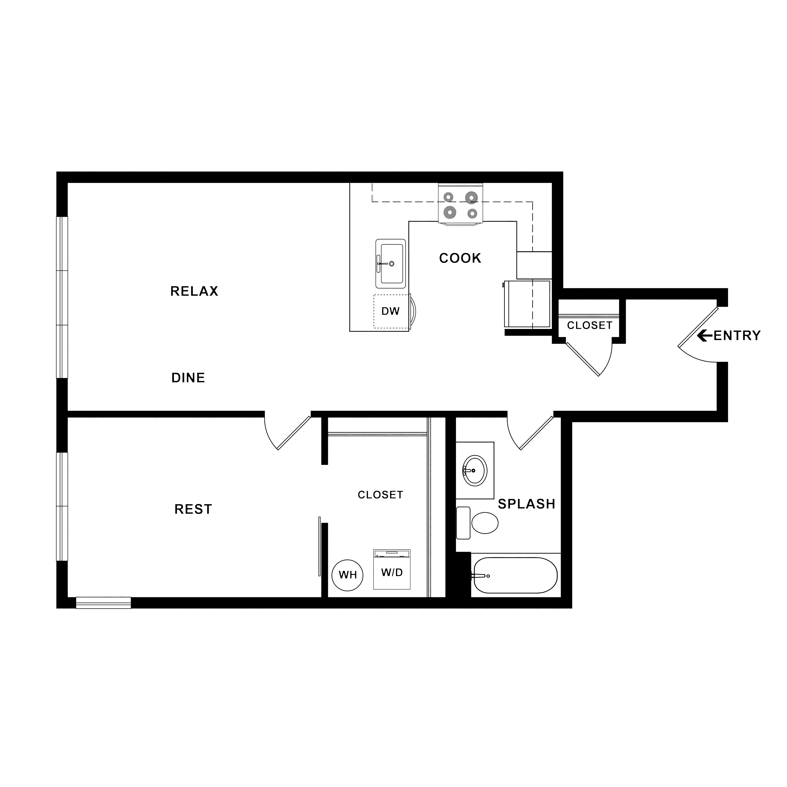 1 Bed/1 Bath-Perlite