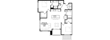 2 Bedrooms, 2 Bathrooms