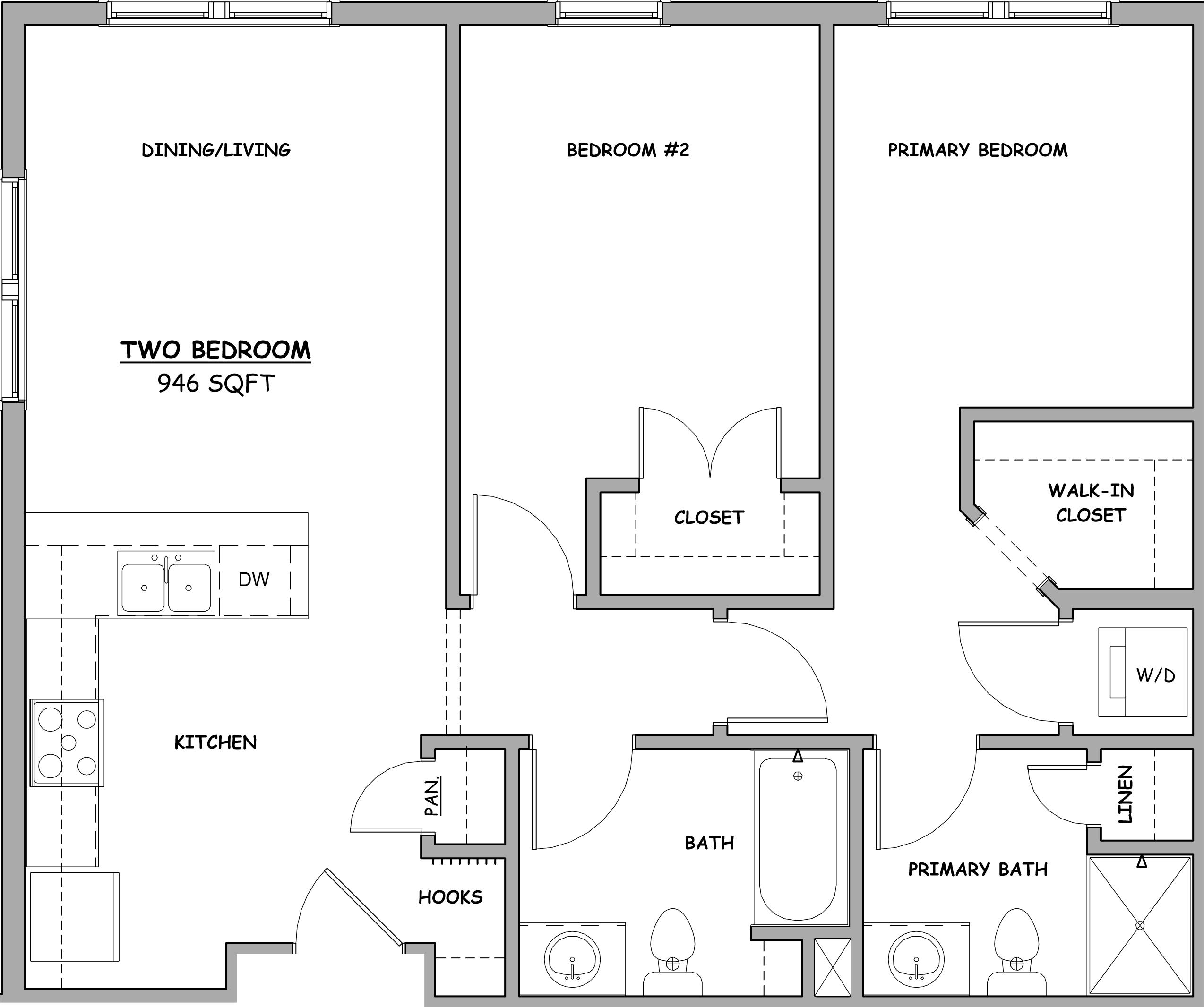 Parc Terrace - 2 Bedroom F