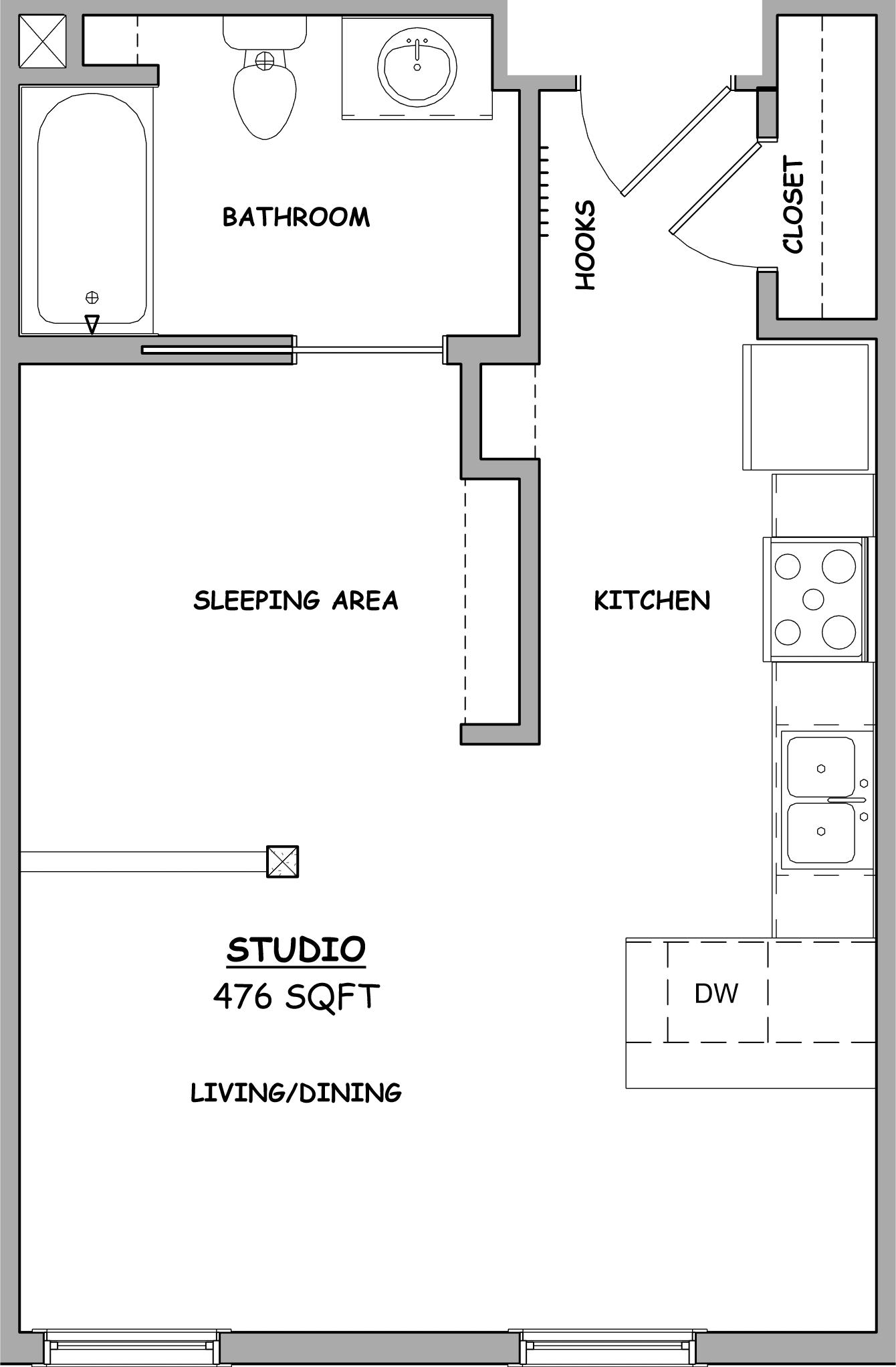 Parc Terrace - Studio A
