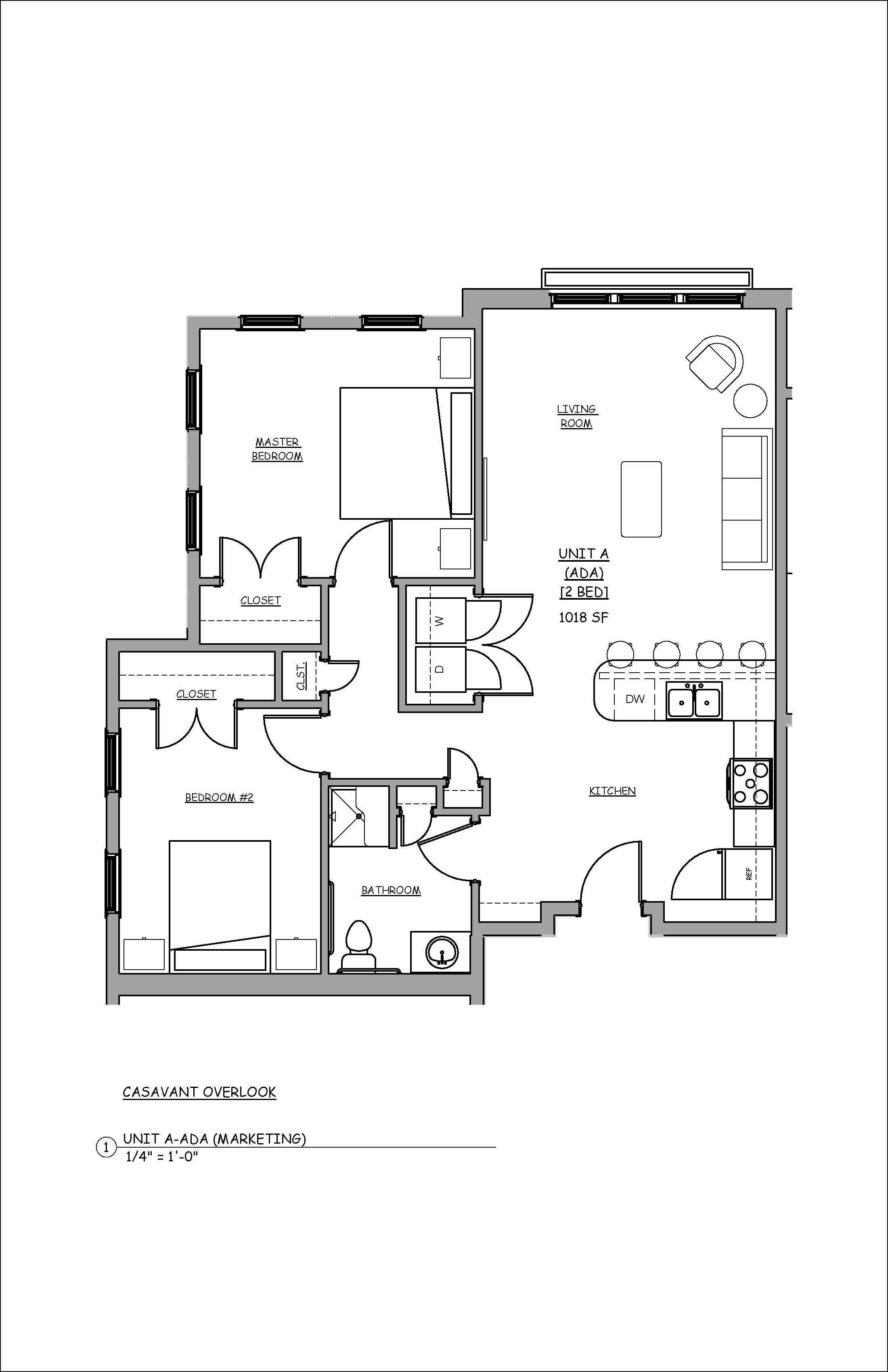 Casavant - 1 Bedroom (A - ADA)