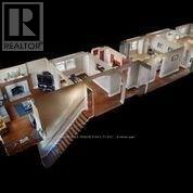 A 3D rendered image of a house layout.