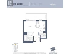 A floor plan for a suite area, outdoor area, and living/sleeping area is shown.