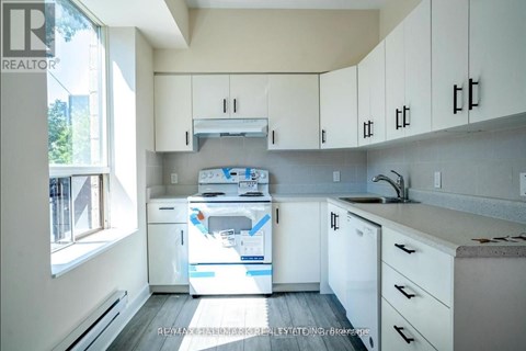 A white kitchen with a dishwasher and a washing machine.