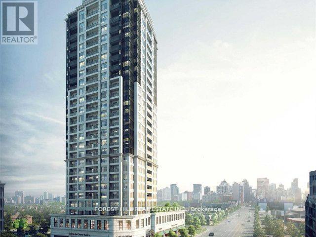 A tall building with the words "FOREST FILM" on it.